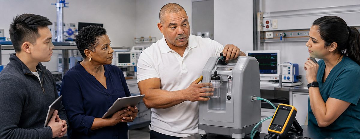 Oxygen concentrator performance verification workshop Oxygen concentrator performance verification workshop