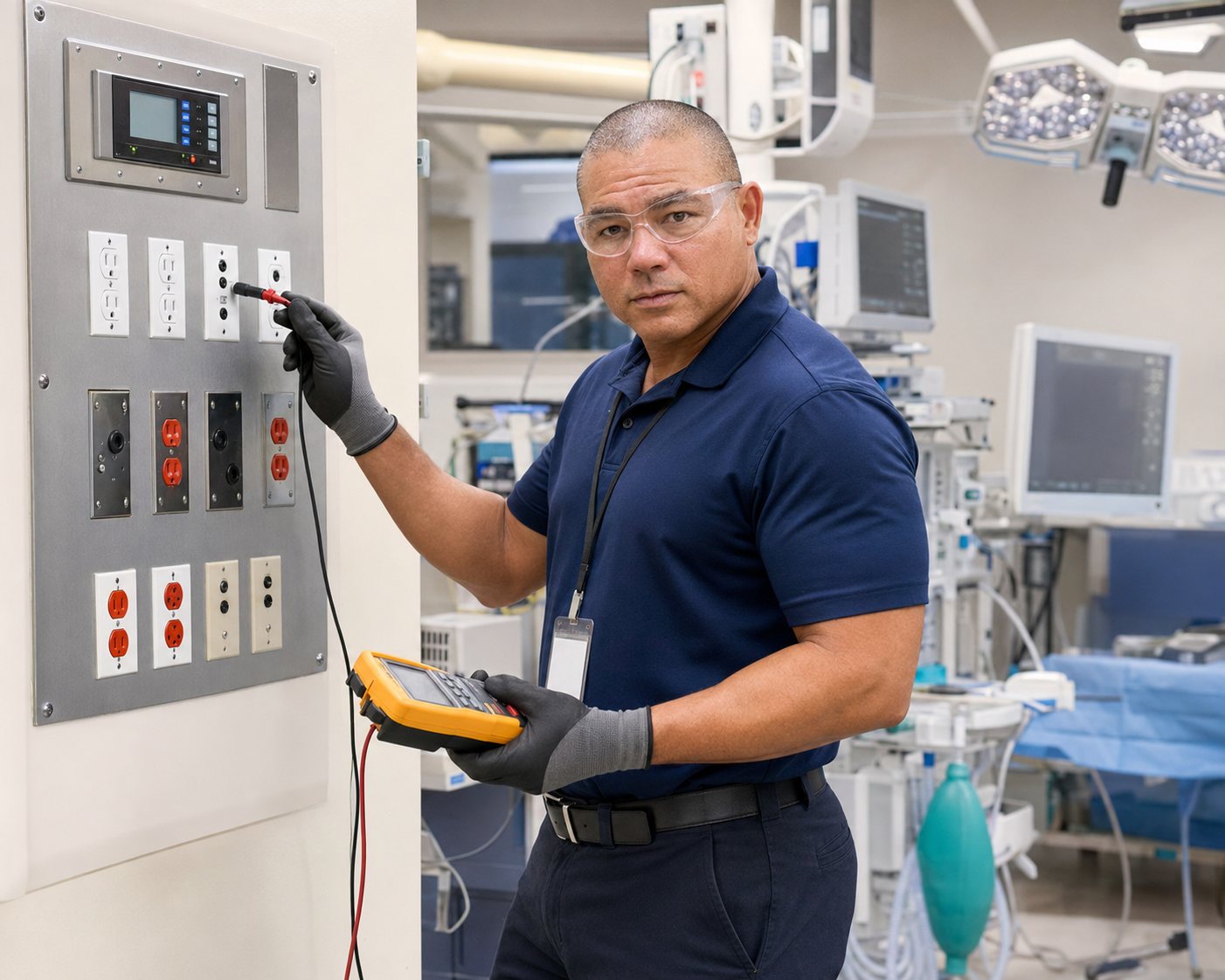 BiomedRx technician performing project to protect patient safety